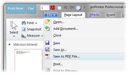 Save PDF As