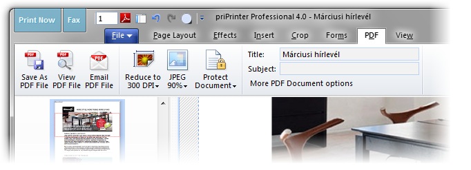 PDF tab